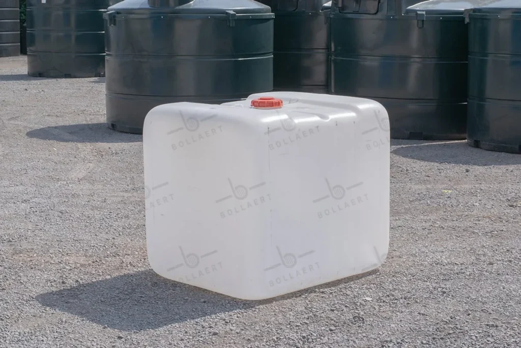 IBC container WIT zonder kooi en pallet - gereinigd