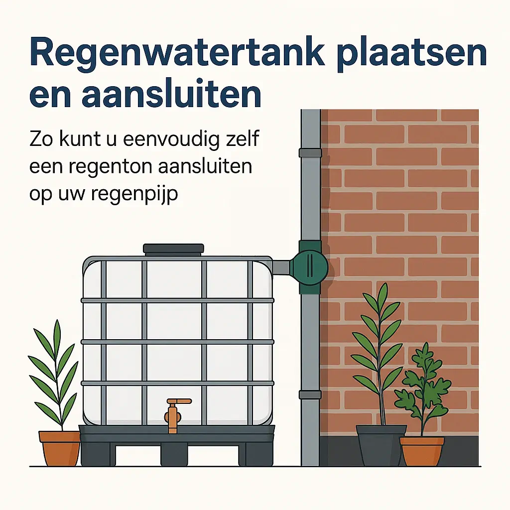 Regenwatertank plaatsen: zo doet u dat stap voor stap