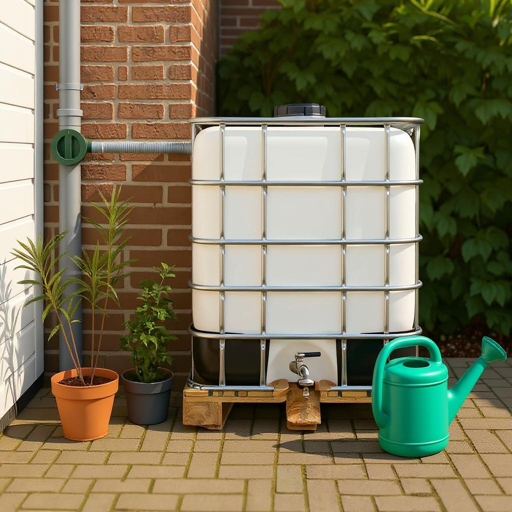 IBC container WIT op houten pallet - professioneel gecleand