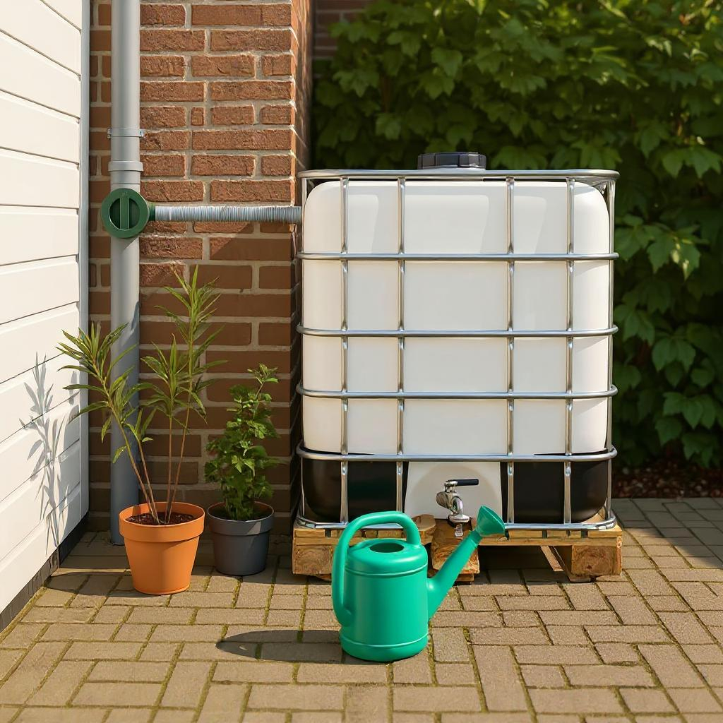 IBC container WIT op houten pallet - professioneel gecleand