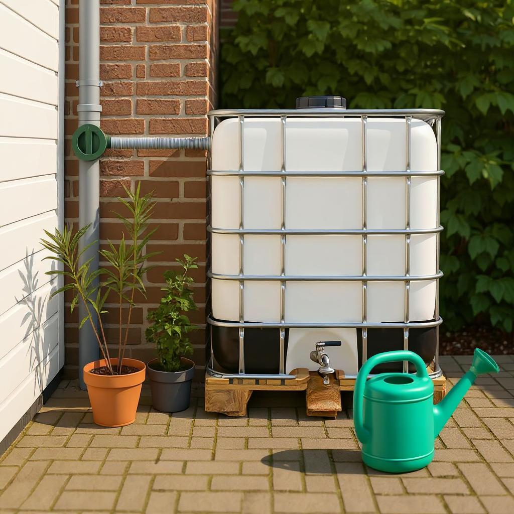 IBC container WIT op houten pallet - professioneel gecleand