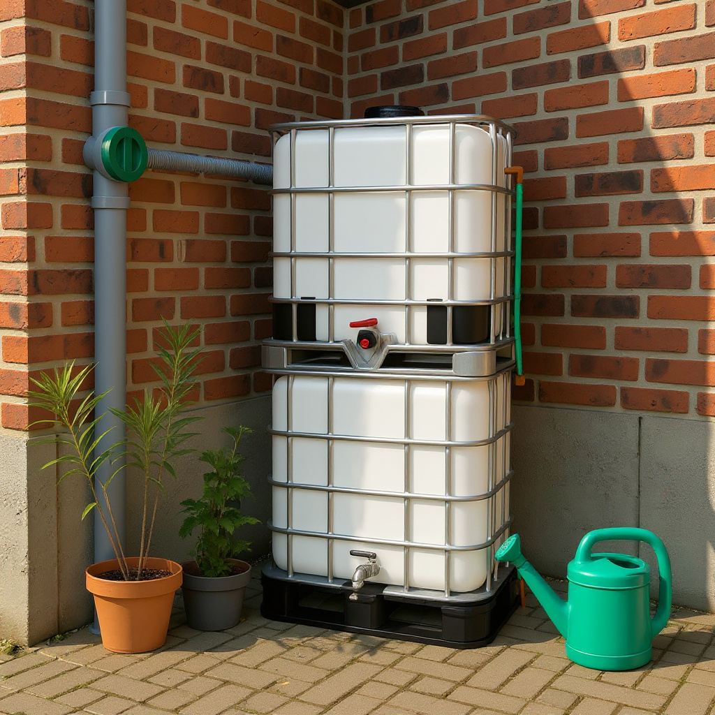 2 gestapelde IBC containers WIT op metalen of kunststof pallet – professioneel gecleand