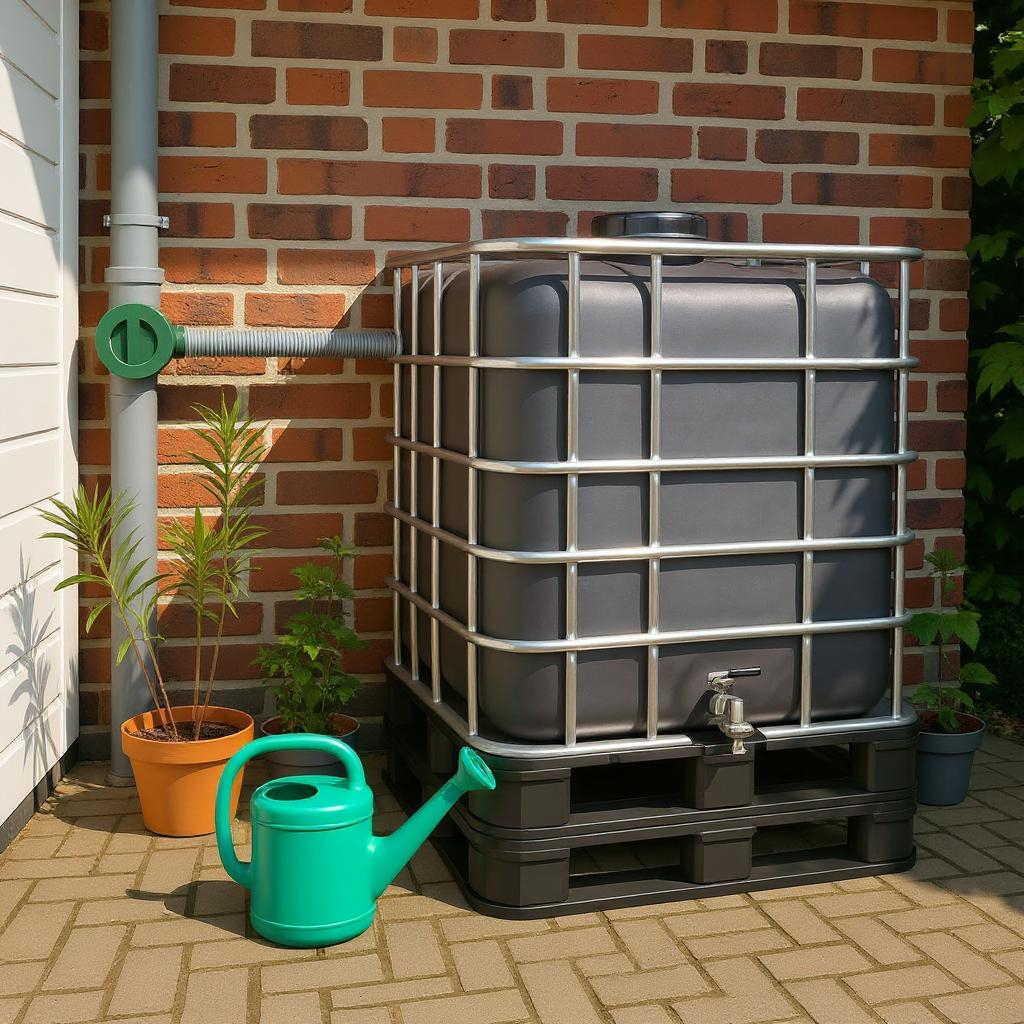 IBC container ZWART op metalen of kunststof pallet - professioneel gecleand