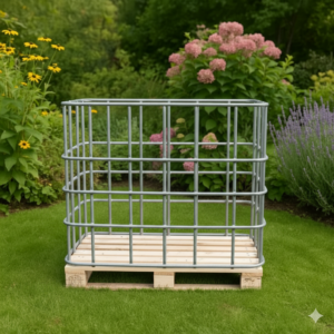 IBC container zonder blaas op houten pallet