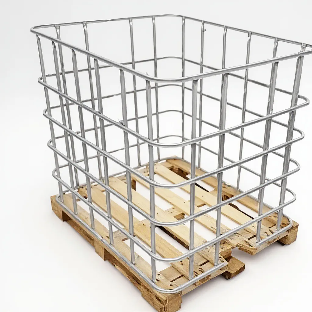 IBC container zonder blaas op houten pallet